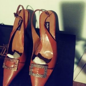 Sling back high heels